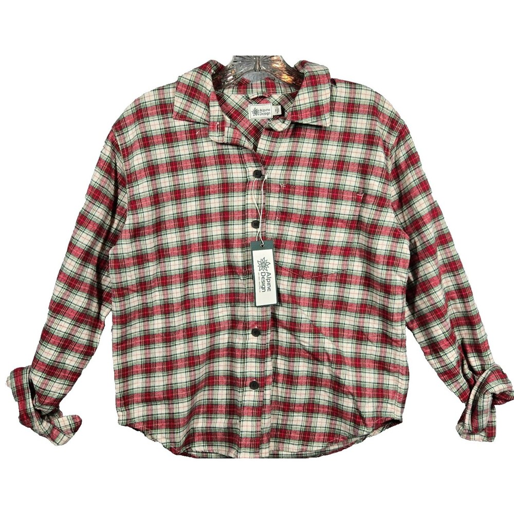 New Alpine Design Women's XTRA SMALL button up Flannel 00150